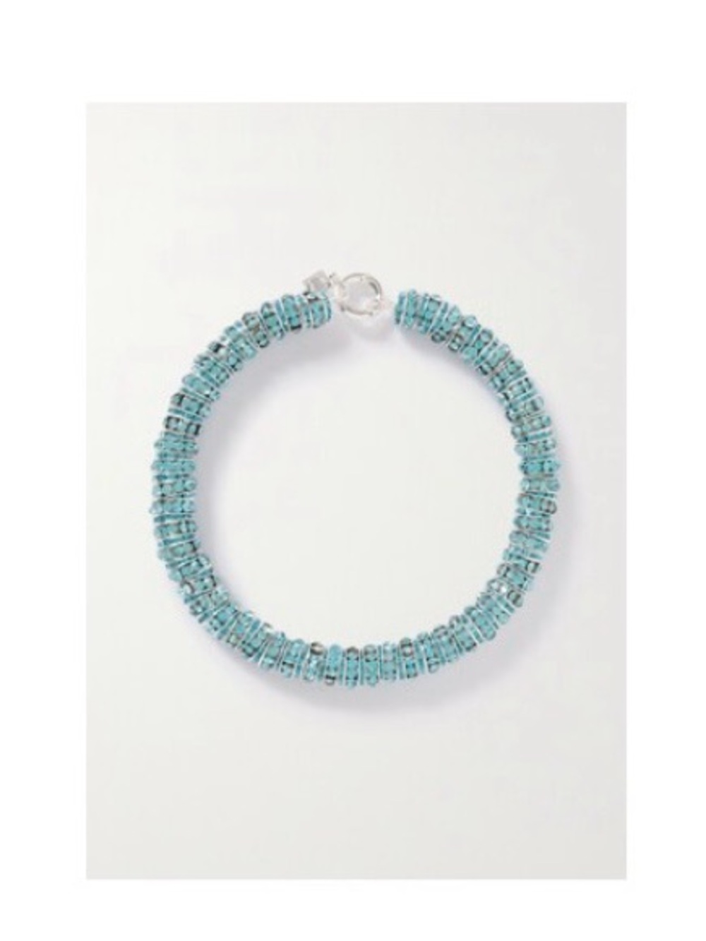 NWOT Pearl Octopuss. Y Turquoise Crystal Toggle Necklace